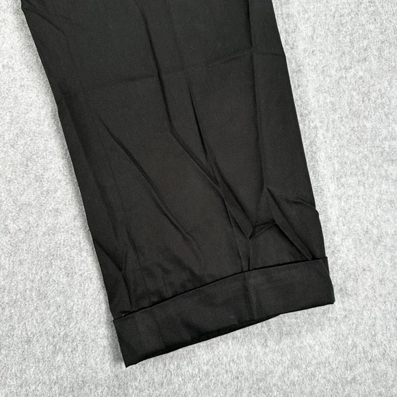 Brioni Cannes Dress Pants Mens 36x27 Black Pleated Front Straight Leg Trousers